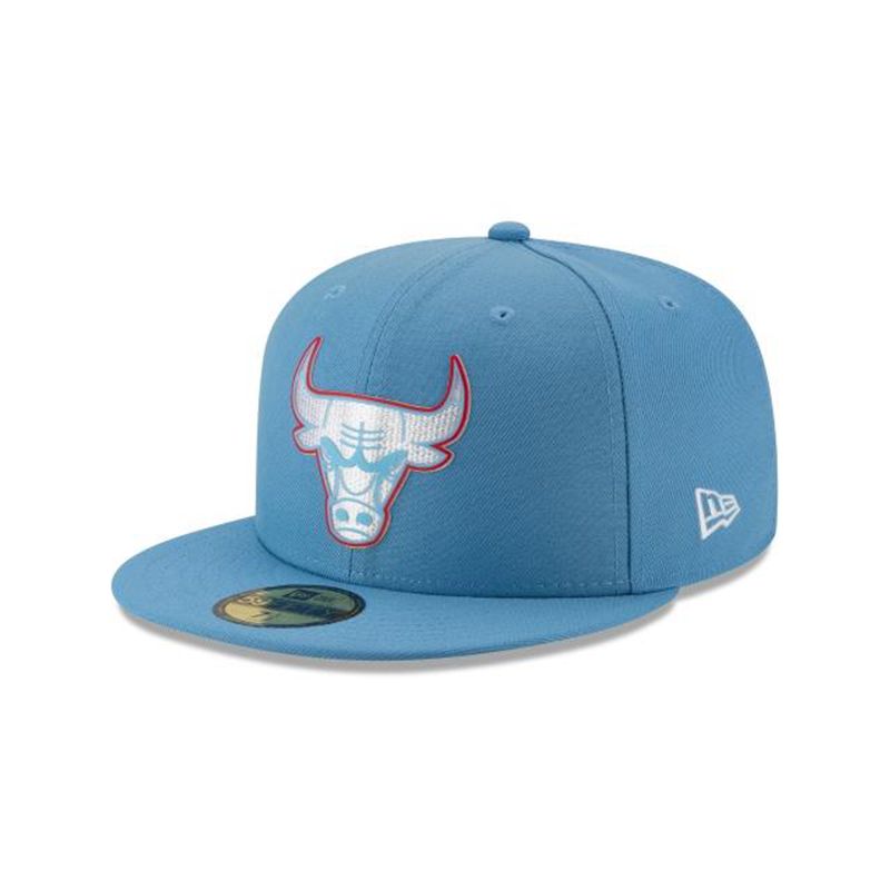 NBA Chicago Bulls All-Star Game 59Fifty Fitted (BUZ0500) - Blue New Era Caps